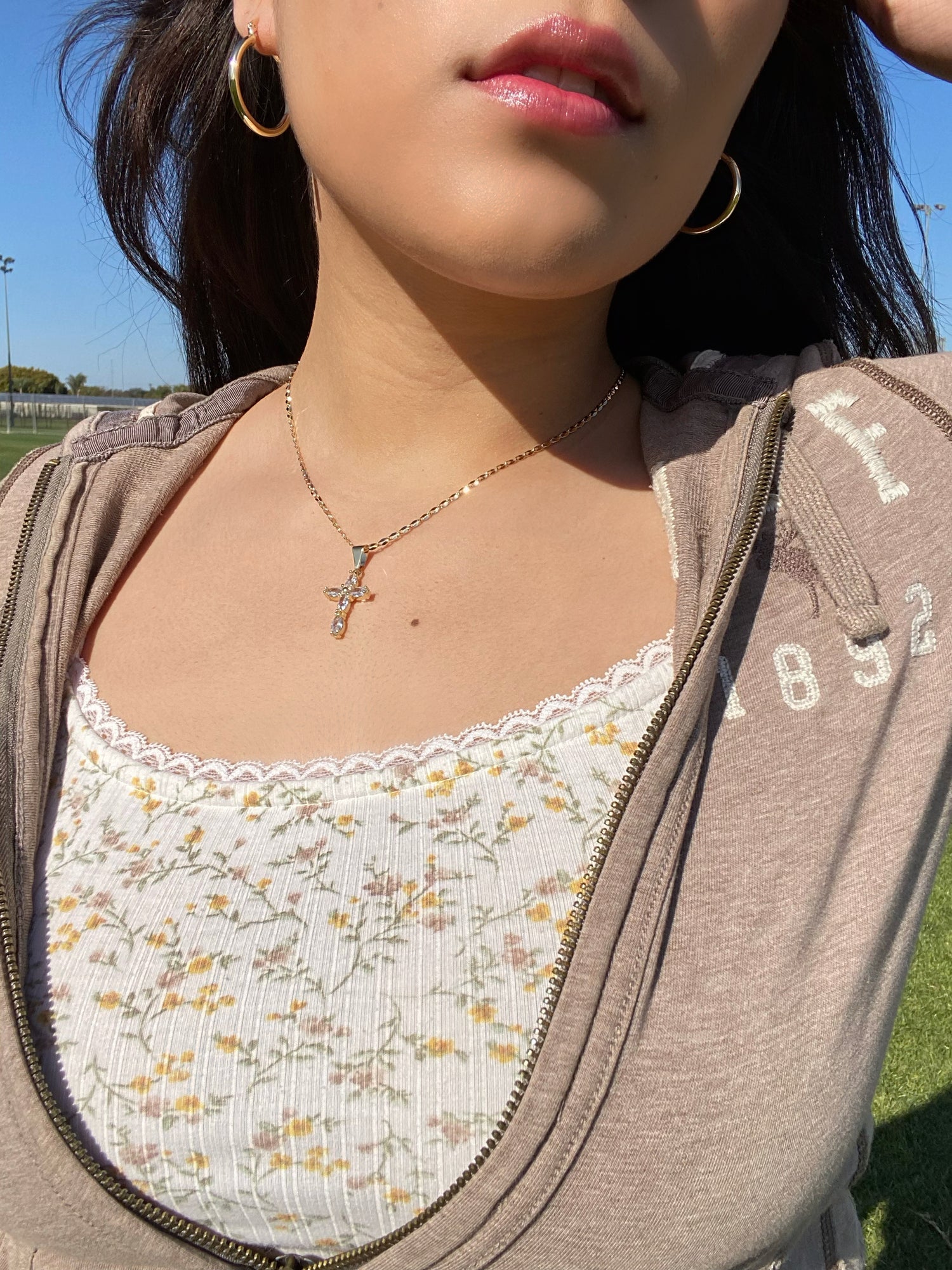 Gold Cross Necklace